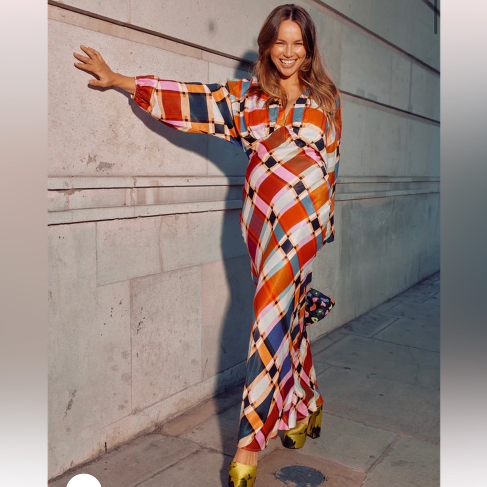 Check Emma Maxi Dress